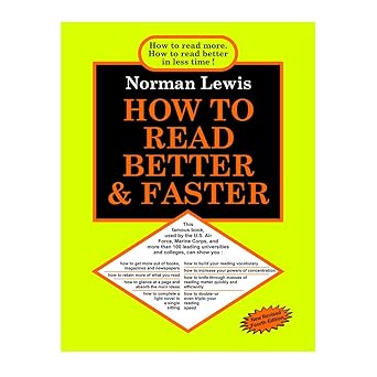 how to read better and faster 1st edition n lewis 8183070760, 978-8183070768