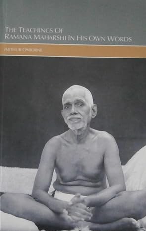 the teachings of ramana maharshi in his own words 1st edition arthur osborne 8188018155, 978-8188018154