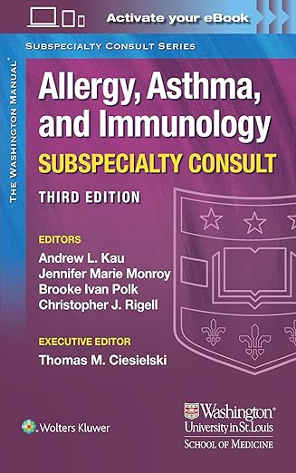 the washington manual allergy asthma and immunology subspecialty consult 1st edition dr andrew kau md ,dr