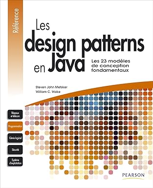 design patterns en java 1st edition steven john metsker ,william wake 2744023965, 978-2744023965