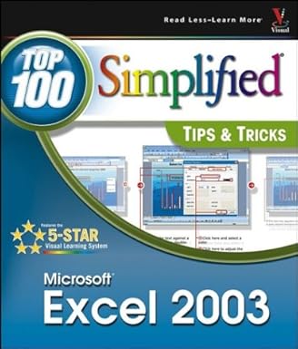 excel 2003 top 100 simplified tips and tricks 1st edition david peal 0764541323, 978-0764541322