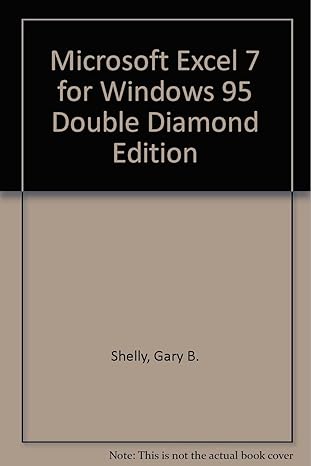 microsoft excel 7 for windows 95 double 1st edition gary b shelly ,thomas j cashman ,james s quasney