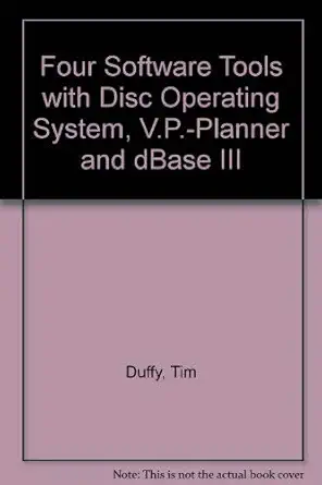 four software tools dos for ibm pc and ms dos word processing using wordstar spreadsheets using vp planner