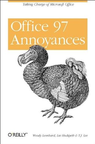 office 97 annoyances 1st edition lee hudspeth ,t j lee ,woody leonhard 1565923103, 978-1565923102