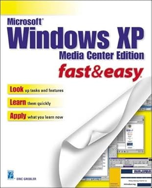 microsoft windows xp media   fast and easy 1st edition eric grebler 1592000835, 978-1592000838