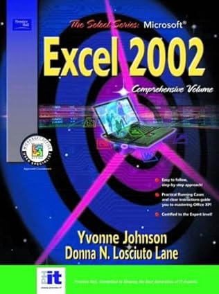 microsoft excel comprehensive volume i and ii 2002 1st edition pamela r toliver 0130664502, 978-0130664501