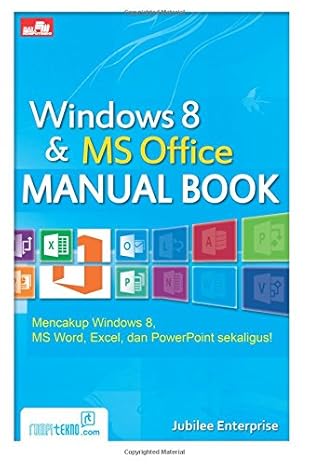 windows 8 dan ms office manual book 1st edition jubilee enterprise 6020251187, 978-6020251189