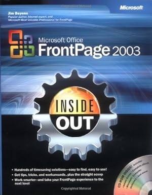 microsofta office frontpagea 2003 inside out 1st edition jim buyens 0735615101, 978-0735615106