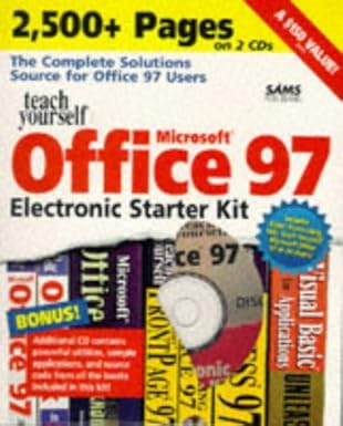 teach yourself microsoft office 97 electronic starter kit 1st edition sams publishing 0672310988,