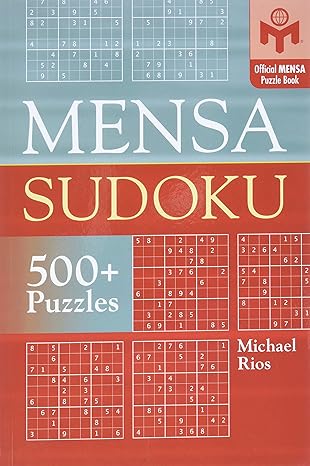 mensaa sudoku 1st edition michael rios 1402736002, 978-1402736001