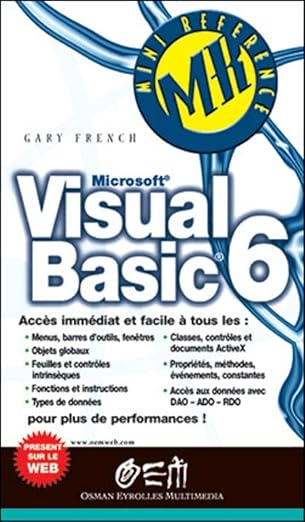 visual basic 6 mini rafarence 1st edition gary french 2746402017, 978-2746402010