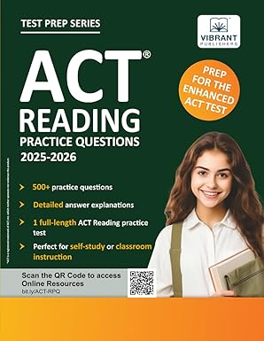 act reading practice questions 2025 2026 prep for the enhanced act 500+ questions + full length test +
