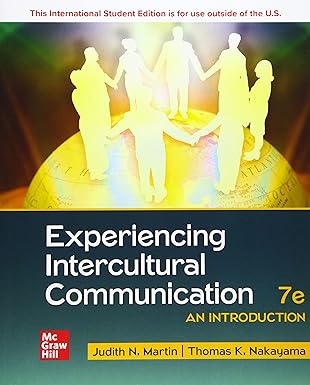 ise experiencing intercultural communication an introduction 1st edition judith n martin ,thomas k nakayama