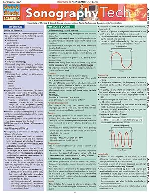 sonography tech quickstudy laminated reference guide 1st edition kathryn almquist 1423208951, 978-1423208952