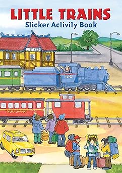 little trains sticker activity book 1st edition carolyn ewing 0486418391, 978-0486418391