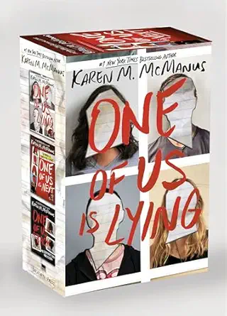 one of us is lying series paperback boxed set one of us is lying one of us is next one of us is back 1st