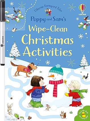 poppy and sams wipe clean christmas activities 1st edition sam taplin 1474962599, 978-1474962599
