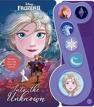 disney frozen 2 elsa anna olaf and more into the unknown little music note sound book pi kids 1st edition