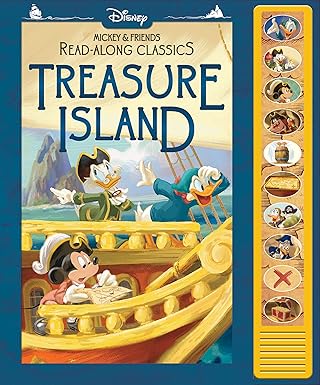 disney mickey mouse and minnie mouse read along classics treasure island interactive sound book press buttons