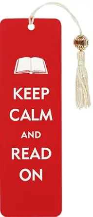 keep calm and read on beaded bookmark 1st edition peter pauper press 1441313303, 978-1441313300