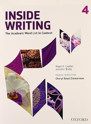 inside writing level 4 student book 1st edition nigel a caplan 0194601463, 978-0194601467