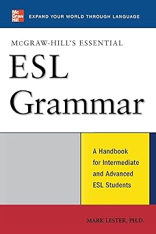 mcgraw hills essential esl grammar a handbook for intermediate and advanced esl students 1st edition mark