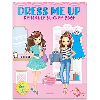 dress me up reusable sticker book 1st edition wonder house books 9354405436, 978-9354405433