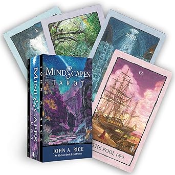 mindscapes tarot an 80 card deck and guidebook 1st edition john a rice 1401976980, 978-1401976989