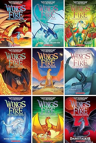 wings of fire graphic novels series set graphix 1st edition tui t sutherland ,9780545942157 9780545942201