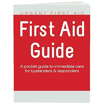 urgent first aid guide with cpr and aed 52 pages full color first aid booklet by urgent first aida complies
