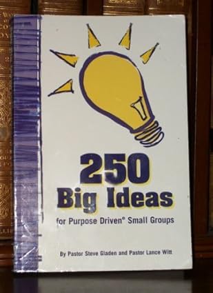 250 big ideas for purpose driven small groups 1st edition steve gladen lance witt 142280013x, 978-1422800133
