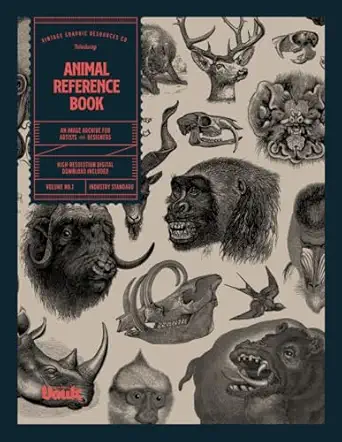 animal reference book for tattoo artists illustrators and designers an image archive of 627 downloadable