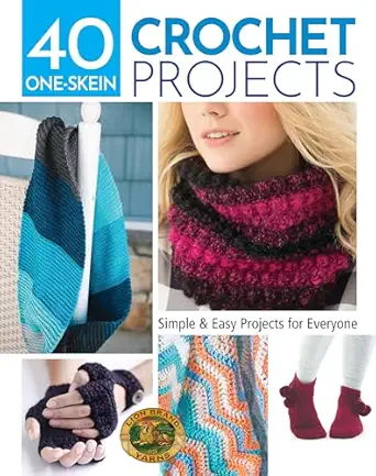 40 one skein crochet projects simple and easy projects for everyone 1st edition lion brand yarns 1640210962,