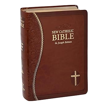 ncb new catholic bible medium size brown holy bible 1st edition catholic book publishing 1953152198,