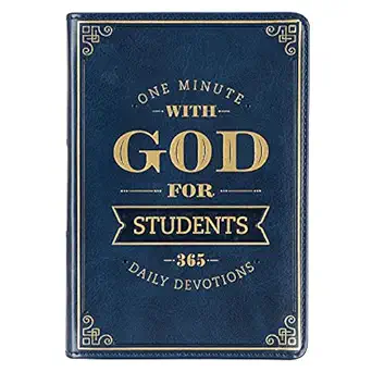 one minute with god for students devotional navy faux leather flexcover 1st edition amy e mason ,katherine j