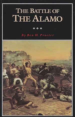 the battle of the alamo 1st edition ben h procter 0876110812, 978-0876110812