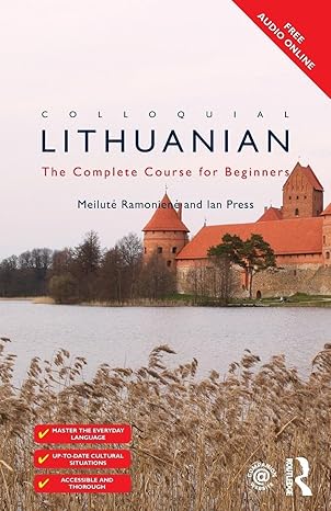 colloquial lithuanian the complete course for beginners 1st edition meilute ramoniere ,ian press 1138949914,