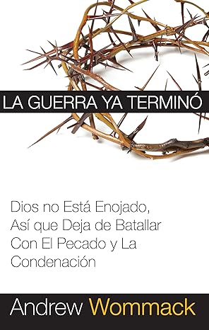 la guerra ya termina dios no esta enojado asa que deja de batallar con el pecado y la condenacia n 1st