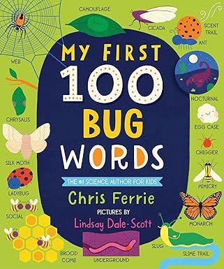 my first 100 bug words expand vocabulary and teach babies and toddlers about beetles bees butterflies and