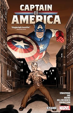 captain america by j michael straczynski vol 1 stand 1st edition j michael straczynski ,jesus saiz ,lan