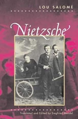 nietzsche 1st edition lou salome ,siegfried mandel 0244945861, 978-0244945862
