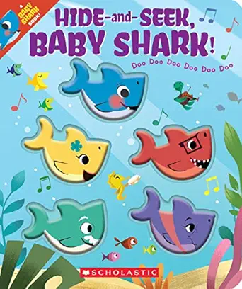 hide and seek baby shark 1st edition john john bajet 1338605003, 978-1338605006