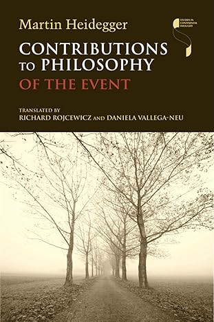 contributions to philosophy 1st edition martin heidegger ,richard rojcewicz ,daniela vallega neu 0253001137,