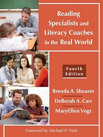 reading specialists and literacy coaches in the real world 1st edition brenda a shearer ,deborah a carr