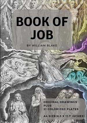 the book of job by william blake comments by charles eliot norton new 1st edition william blake ,charles