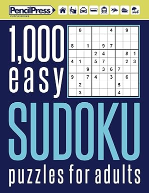 1000 easy sudoku puzzles book for adults puzzle book for adults easy 1 000+ by 1st edition pencil press