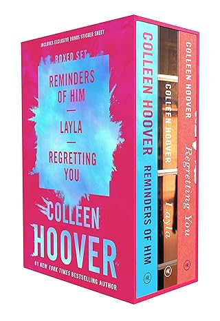 colleen hoover 3 book boxed set reminders of him layla regretting you 1st edition colleen hoover 1662514174,