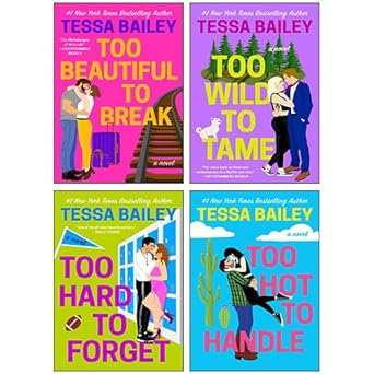 romancing the clarksons series 4 books collection set by tessa bailey 1st edition tessa bailey 9124277835,