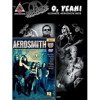 aerosmith guitar pack includes o yeah ultimate aerosmith hits book and aerosmith guitar play along dvd 1st