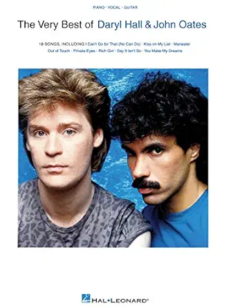 the very best of daryl hall and john oates piano vocal guitar songbook 18 iconic hits easy sheet music